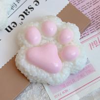 1PC Squeeze Cat Paw Rice And Vegetable Roll  Soft Sticky Stress Relief Relax Props Decompressing And Pinching Cat Paw United States