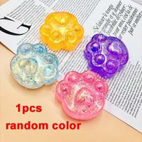 Simulated Cat Paw Squishy Toy Ultra-Soft Stress Relief Squeeze Toys with Quick Recovery  Cute colorful Cat Paw Design Mix Colors