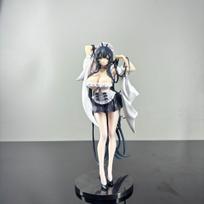 27CM Anime Girl Figure Azur Lane Indomitable Maid Pvc Collectible Model Desktop Chassis Ornament Boxed Decor For Adult Collector