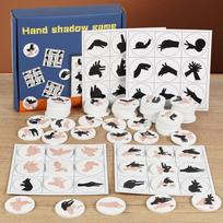 Montessori Animal Hand Shadow Matching Game Parent-Child Interactive Shadow Imitation Gesture Learning Thinking Educational Toys