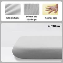 1Pc Thick Ultra Soft Memory Foam Seat Cushion Breathable Office Chair Pad Rebound Waist Support for Comfortable Seating white