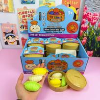 Kawaii 3 vnt. Garų koldūnų minkštas spaudomas žaislas Imitacinis Bao bandelės Paslapčių dėžutė Tampomas Mochi Fidget Sensorinis Suaugusiųjų Juokinga Dovana