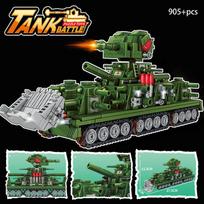KV44 tankų surinkimo konstravimo kaladėlės žaislai pasaulis intelektas karinis modelis traukinys ginklas 2026 naujas modelis NO BOX