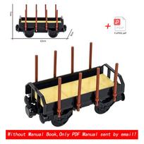MOC City Creative Flat Top Truck Train model Rail Building Blocks Bricks DIY Technical Toys for children Christmas gifts