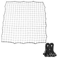 Soccer Rebounder Net with 20 Elastic Ropes Kickback Football Practice Net Target Goal Net Training Aid for Kids Teens & Adults