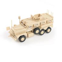 1:72 4D Assembly Model Cougar 6X6 Lightning Protection Vehicle Anti-ambush Vehicle Rubber-free Military Gifts for Boys