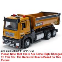 1:32 Alloy Cement Pump Truck Model Toys Metal Diecast Simulation Dump Trucks Sound Light Pull Back for Boys Educational Toys green