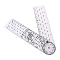 petite1PC Multi-Ruler Goniometer Angle Spinal Ruler 360 Degree Measuring protractor Toolaccessories
