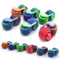 3D Printed Gradient Gear Fidget Spinner Smooth Rotating EDC Pocket Stress Relief Toy Anti Anxiety Finger Toy for Adults
