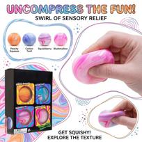Colorful Stress Balls for Kids Adults Dough Balls Squishy Fidget Toy Squeeze Squishy Toys for Relax Focus Anxiety Relief 2026 One Size