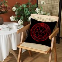 S-Silent H-Hill Anime Cushion Cover Silky Short Plush Invisible Zipper Dustproof Sofa Pillow Case For Home Decor Peach skin 18*18(CM)-1Pcs