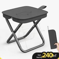 Kermit Tempered Portable Folding Chair - Ideal for Camping, Outdoor, Beach, and Fishing.