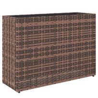 Poliratano aukšta lysvė 81x28x58 cm su reguliuojamomis kojelėmis ruda