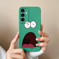 Phone Case For Samsung Galaxy F15 A15 S24+ M15 A35 A55 S24 Ultra Capas Lovely Dinosaur Cartoon Pattern Matte Liquid Silicone Luxury Covers For Samsung Samsung A15 blue