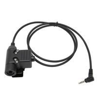 PPT Push to Talk Adapter 3.5mm 1Pin Back Clip 2 Way Radio Adapter for Retevis RT40 RB15 RB615