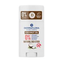DERMAFLORA 0% COCONUT OIL pieštukinis dezodorantas, 50 ml
