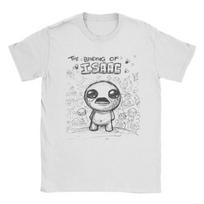 Awesome The Binding of Isaac Video Game TShirt Men O Neck Pure T Shirts Cartoon 90s Short Sleeve Tees Plus Size Tops S