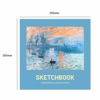 Blank Pages Sketchbook Square Shape Sketching Book Mini Drawing Book  Sketching Practice Style3