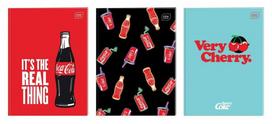 Užrašų knygutė A4/32K check M Mat+UV Coca Cola (10 vnt.) - INTERDRUK