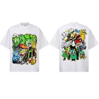 MF DOOM DoubleSide Graffiti Graphic TShirt Unisex Women Oversized Hip Hop Casual Cotton Short Sleeve Classic Streetwear For Daily S