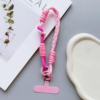 Dopamine Rainbow Wrist Strap: Cute Cartoon Phone & Key Lanyard