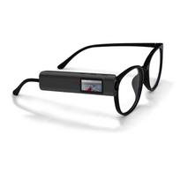 HD Wearable Glasses-Style Camera - Outdoor Sports Cam, Portable Life Recorder None Card juoda