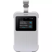 Acer Connect Enduro M6E 5G mobilusis hotspot maršrutizatorius su 20GB, Wi-Fi 6E, dviejų juostų (2,4 GHz + 5 GHz arba 2,4 GHz + 6 GHz), IP68, 8000 mAh, 2x2 vidinės antenos