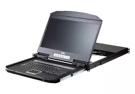 Rack konsolė ATEN CL3116NX 47 cm (18,5 colio) LCD 1366x768 USB/PS2 VGA 1U Metalas/Plastikas Juoda