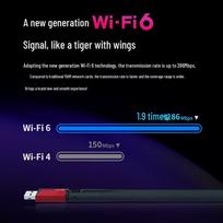Ruixi XDN6000H USB Wi-Fi 6 Wireless Network Adapter (CN version)