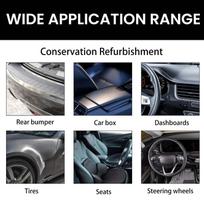 Auto Plastic Restorer Wax Car Interior Dashboard & Seat Cleaner Polish & Protectant Revive Faded Plastic, Vinyl, Leather 100G one size