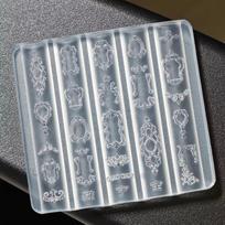 3D Silicone Nail Art Mold European Style Retro Patterns Lace Design Decoration Diy Transparent Manicure Template A1