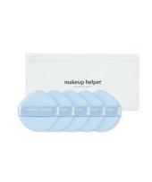 Big Edge Cushion Puff Aqua Blue 5-Pack