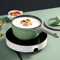 COOKER KING Non-stick Micro-pressure Milk Pot with Steamer