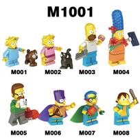 (8 vnt.-B) Simpsonai Homeras Mėgėja Batlisa vaikams surinkiami statybiniai kaladėlių minifigūrėlės Dovanų žaislas 6pcs-A