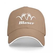 Blaser Ram Logo Baseball Cap Black with White Embroidery Premium Quality Adjustable Fit Outdoor Hunting Style Hat Adjustable chaki