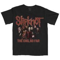 Men's Slipknot The End, So Far Group Photo T-shirt Small Black 3XL