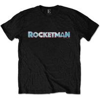 Men's Elton John Rocketman Movie Logo T-shirt X-Large Black L