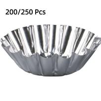 200/250Pcs Disposable Pastry Mold Nonstick Cupcake Molds Egg Tart Mold  Cupcake Making Style B102 sidabras