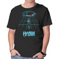 Unisex Crew Neck T-Shirt The Grid Rider Graphic Short Sleeve Casual Tee M