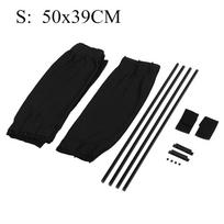 S Universal Foldable Car Sun Shades Side Window Curtains Uv Protection Black Pure Cloth Sun Visor Blinds For Car Styling