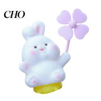 Non-drilling Car Mount Ornament Cartoon Windmill Decoration with Soft Doll Cute Rotary for Dashboard Universal Buckle Accessory Handlebar & D