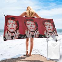 Davids Bowied Beach Towel Soft Microfiber Quick Dry Absorbent Quick Towels For Bath 70x140 cm