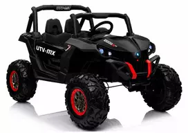 LEAN CARS Jeep XMX603 elektrinis vaikiškas automobiliukas - juodas su MP4 grotuvu