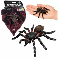 LEAN TOYS Spider Tarantula Rubber Figure Stretchable Realistic Black 10 cm