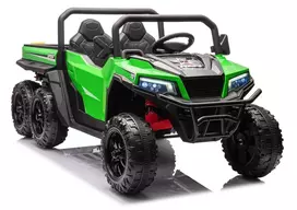 LEAN CARS 6 ratų baterijomis varoma transporto priemonė XB-1038A 4x4 24V Žalia