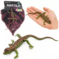 LEAN TOYS Smėlio driežo guminė figūrėlė, tempiama, realistinė, 15 cm