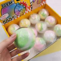 Colorful Crispy Stress Balls Pinch Toy Stress Relief Squeeze Wax Coating Balls for Home Office Relax Squeeze Party Gifts orange