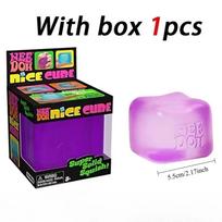 @Nee doh Teenie Nice Ice Cube Fidget Toys Mini4 Pack Set Slow Rebound Squishy Toys Stress Reliever Fidget for Party Favors Gifts armijos žalia spalva