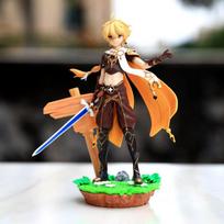 Genshin Impact Anime Figures Travelers Lumine Aether Barbara Game Peripheral Beauty Girl Action Figure Collection Model Toy Gift no box