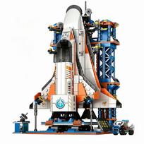 New Large Rocket Building Blocks Aerospace Aircraft Astronaut Mechanical Toy DIY Blocks Boys' Toy Birthday Gift NO BOX